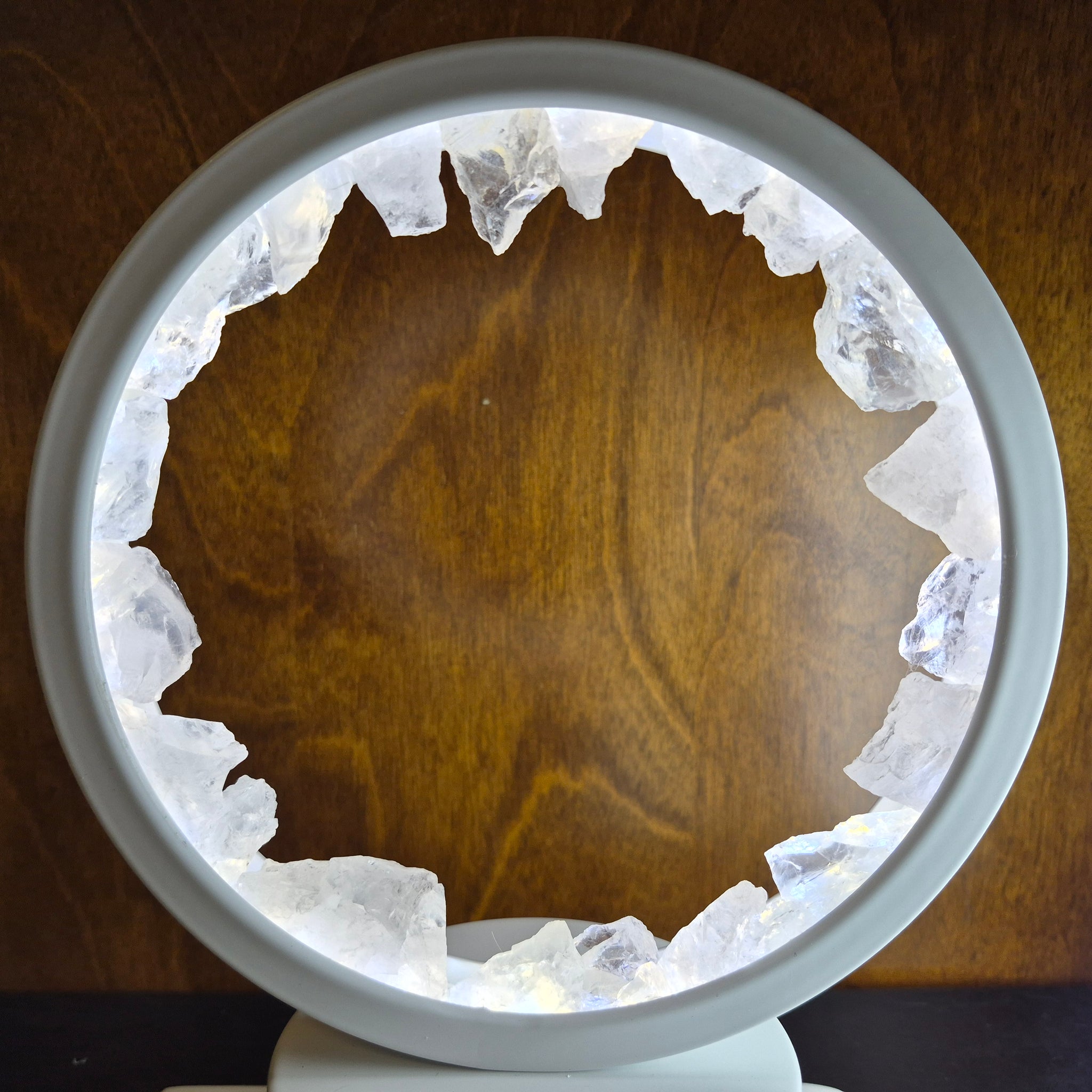 Lampe Cristaux ronde