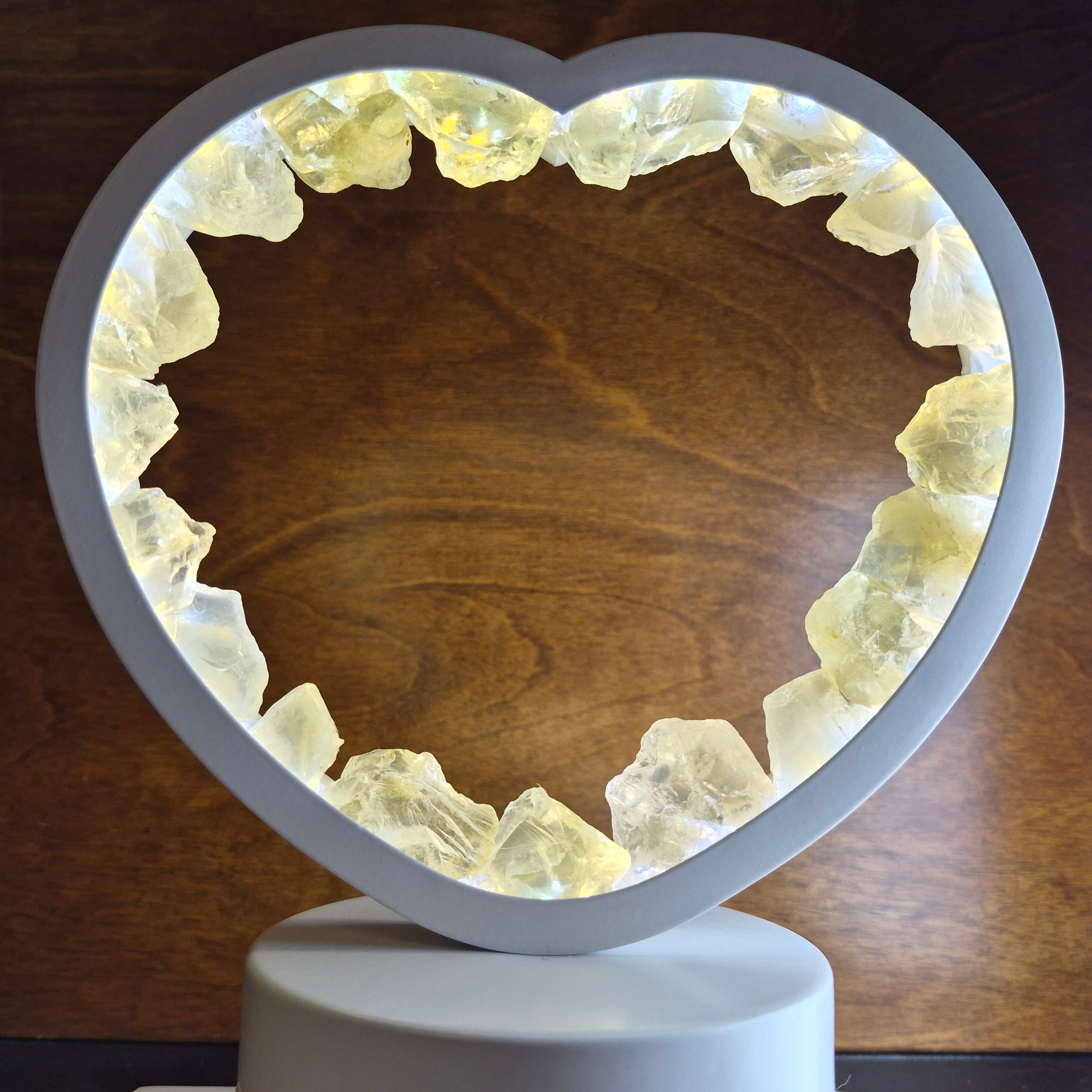 Lampe Cristaux coeur