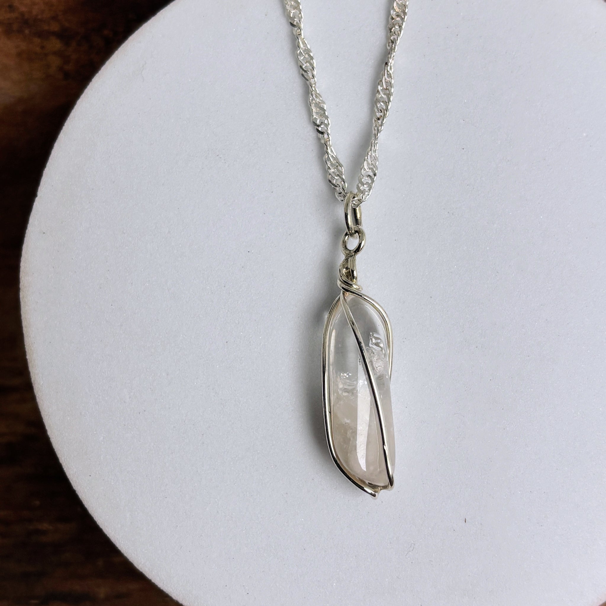 Cristal de quartz poli arc-en-ciel no. 75