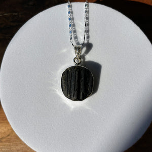Bijou collier Tourmaline noire