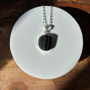 Bijou collier Tourmaline noire