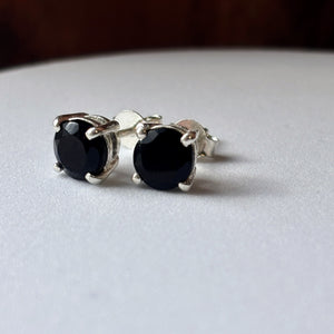 Boucles d'oreilles Onyx noir
