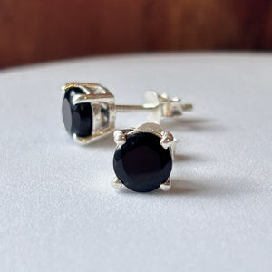 Boucles d'oreilles Onyx noir