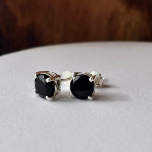 Boucles d'oreilles Onyx noir