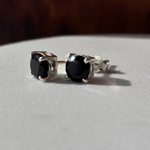 Boucles d'oreilles Onyx noir