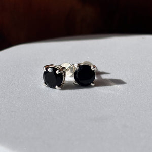 Boucles d'oreilles Onyx noir