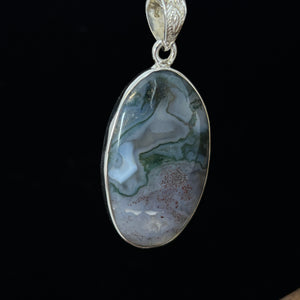 Pendentif Agate mousse