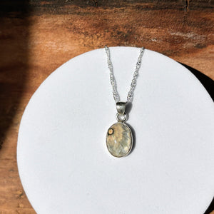 Pendentif Agate fleur