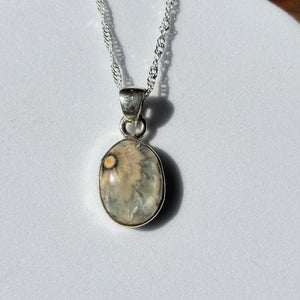 Pendentif Agate fleur