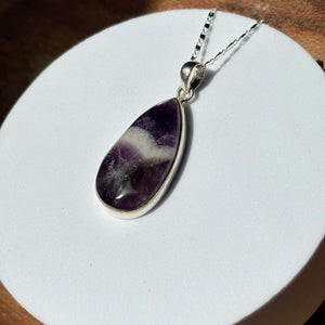 Pendentif Améthyste Chevron