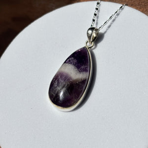 Pendentif Améthyste Chevron