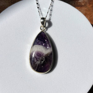 Pendentif Améthyste Chevron