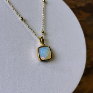 Pendentif Opalite facetté