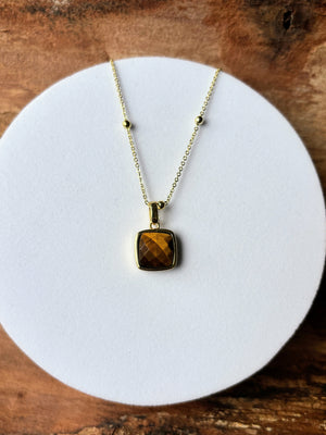 Pendentif Labradorite facetté