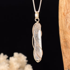 Pendentif de Cristal de quartz polis du Québec no.112