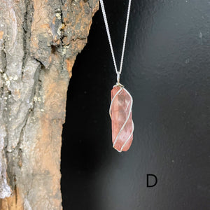 Ethical Mine Quartz Crystal Pendants from Quebec