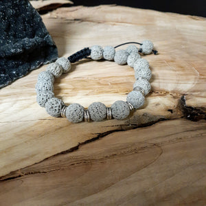 Shamballa type adjustable stone bracelets