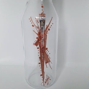 Bottle with crystal