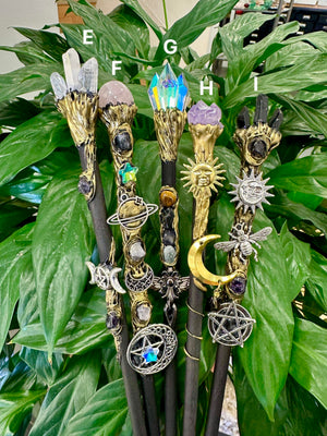 Magic Wand with Crystals